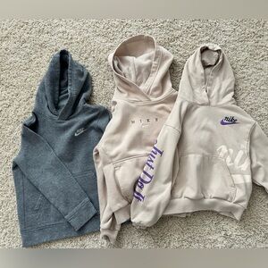 3- kids Nike sweatshirts